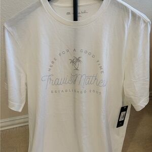 NWT Travis Mathew White Graphic Tee